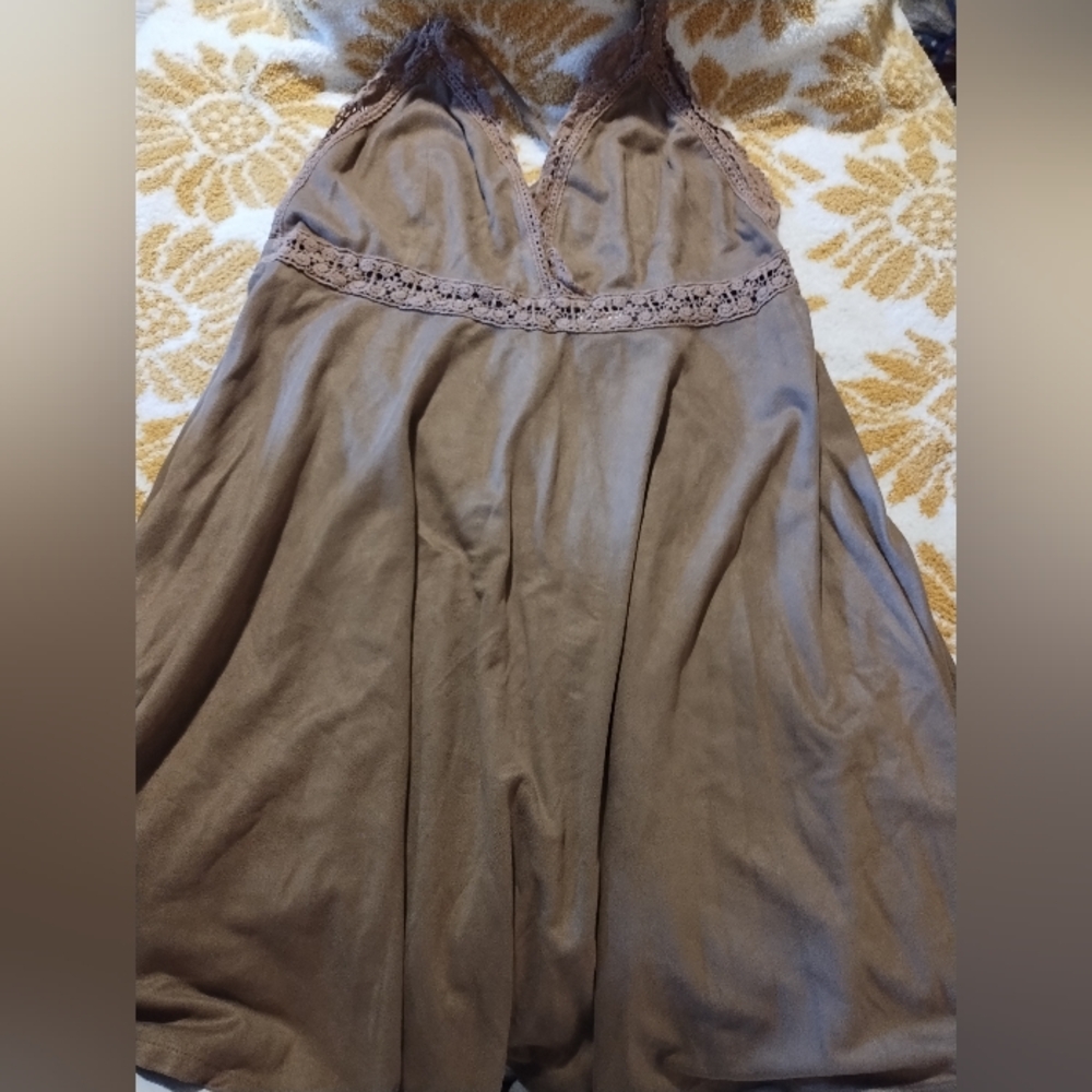 Flying Tomato Tan Lace Dress